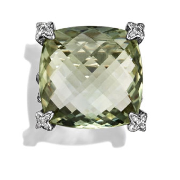 David Yurman Cushion Point Prasiolite Ring - Picture 16 of 16